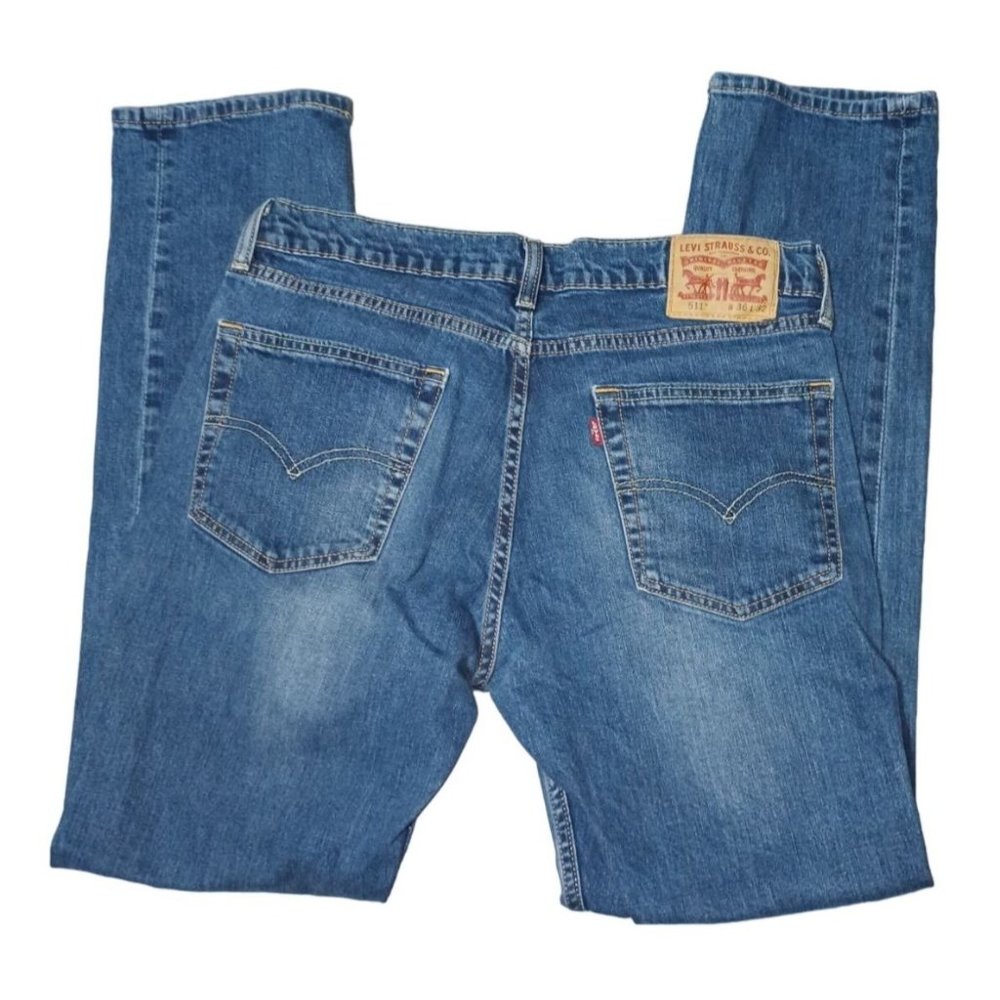 Levis‎ 511 Jeans Mens Size 36 x 32 Tagged, 34 x 31.5 Actual Blue Denim